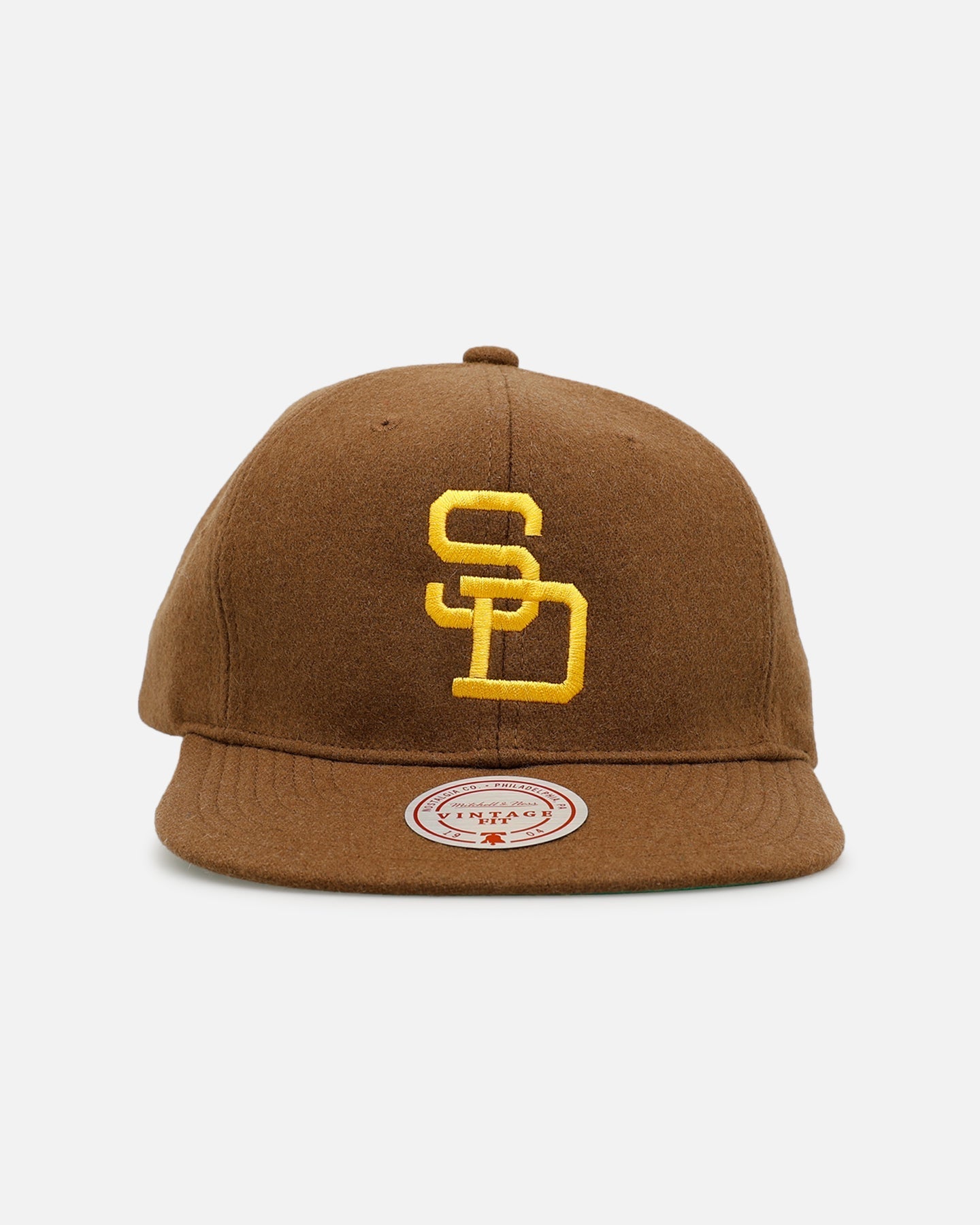 Mitchell & Ness San Diego Padres 'Vintage Baseball' Vintage Fit Strapback Brown