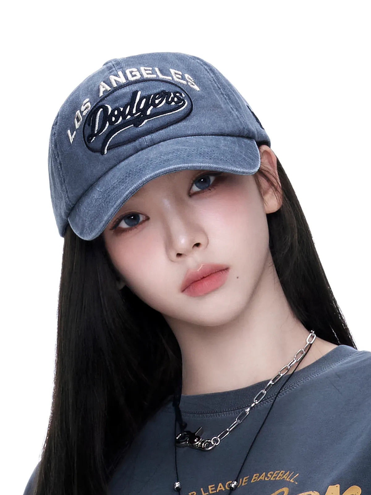 MLB Varsity Vintage Cursive Stitch Unstructured Ball Cap (4 type) (KARINA Wear)