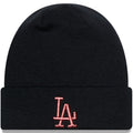 New Era Womens LA Dodgers MLB Cuffed Beanie - Black