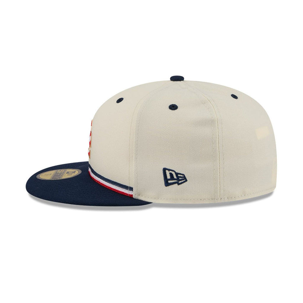 LA Dodgers MLB 4th Of July 2026 Cream 59FIFTY Fitted Cap