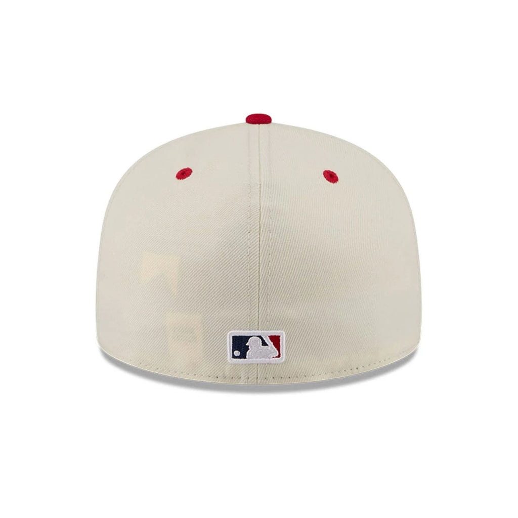 Boston Red Sox MLB 4th Of July 2026 Cream 59FIFTY Fitted Cap