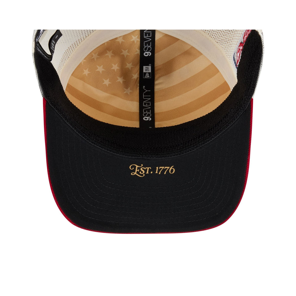 Miami Marlins Independence Day 2026 9SEVENTY Trucker Hat