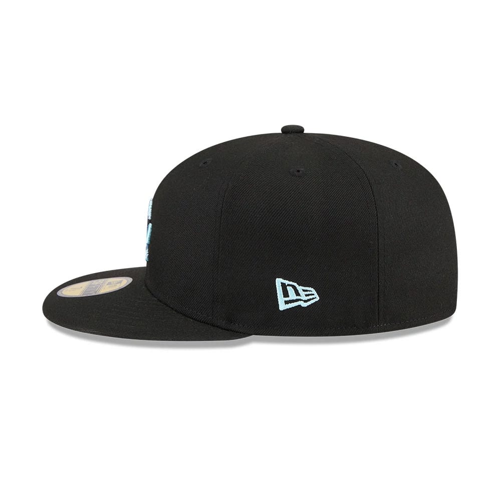 LA Dodgers MLB Camo Infill Black 59FIFTY Fitted Cap