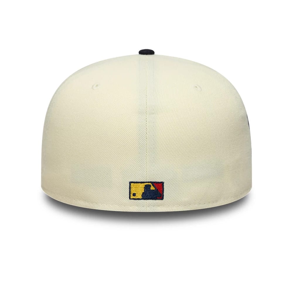 Texas Rangers MLB Pin Cream & Navy 59FIFTY Fitted Cap