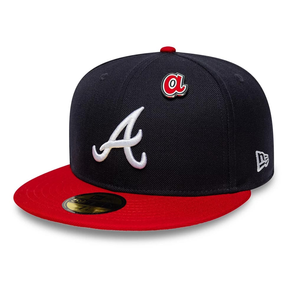 Atlanta Braves MLB Icon Navy & Red 59FIFTY Fitted Cap