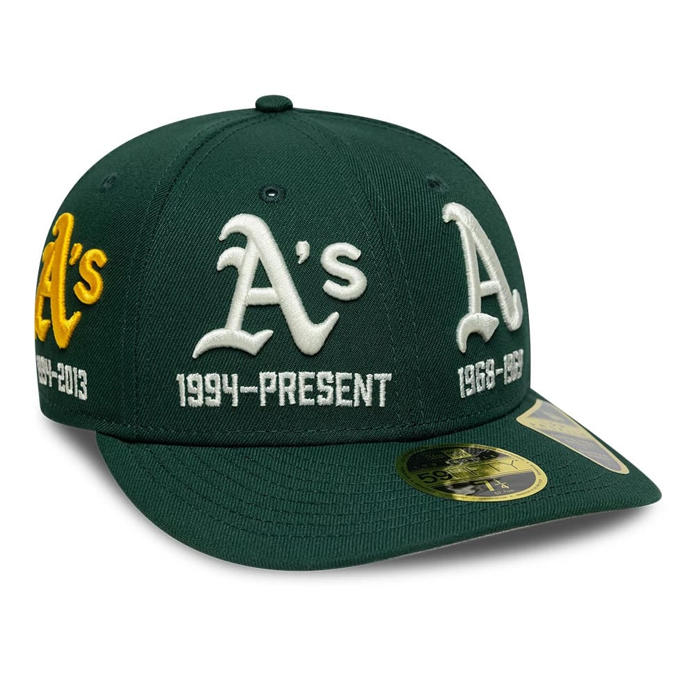Athletics MLB Historic Dark Green Low Profile 59FIFTY Fitted Cap