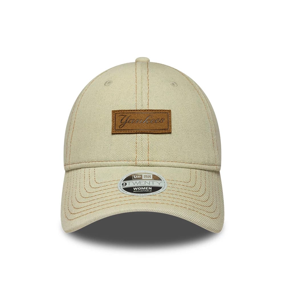 New York Yankees Womens MLB Denim Cream 9TWENTY Adjustable Cap