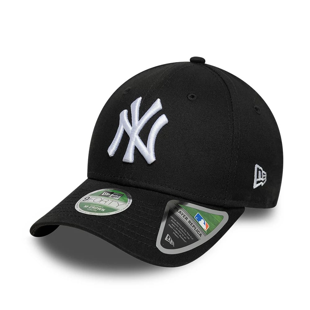 Youth New York Yankees MLB Black 9FORTY M-Crown Adjustable Cap