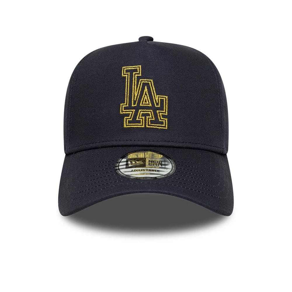 LA Dodgers MLB Metallic Outline Navy 9FORTY A-Frame Adjustable Cap