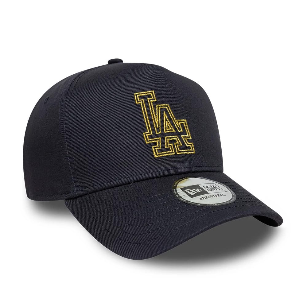 LA Dodgers MLB Metallic Outline Navy 9FORTY A-Frame Adjustable Cap