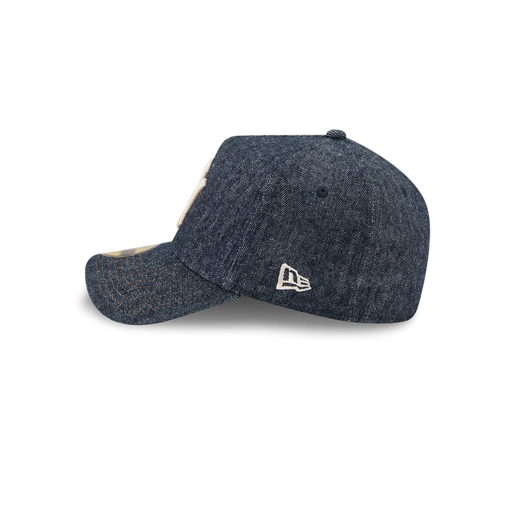 Yankees MLB Herringbone Denim Navy 59FORTY A-Frame Fitted Cap