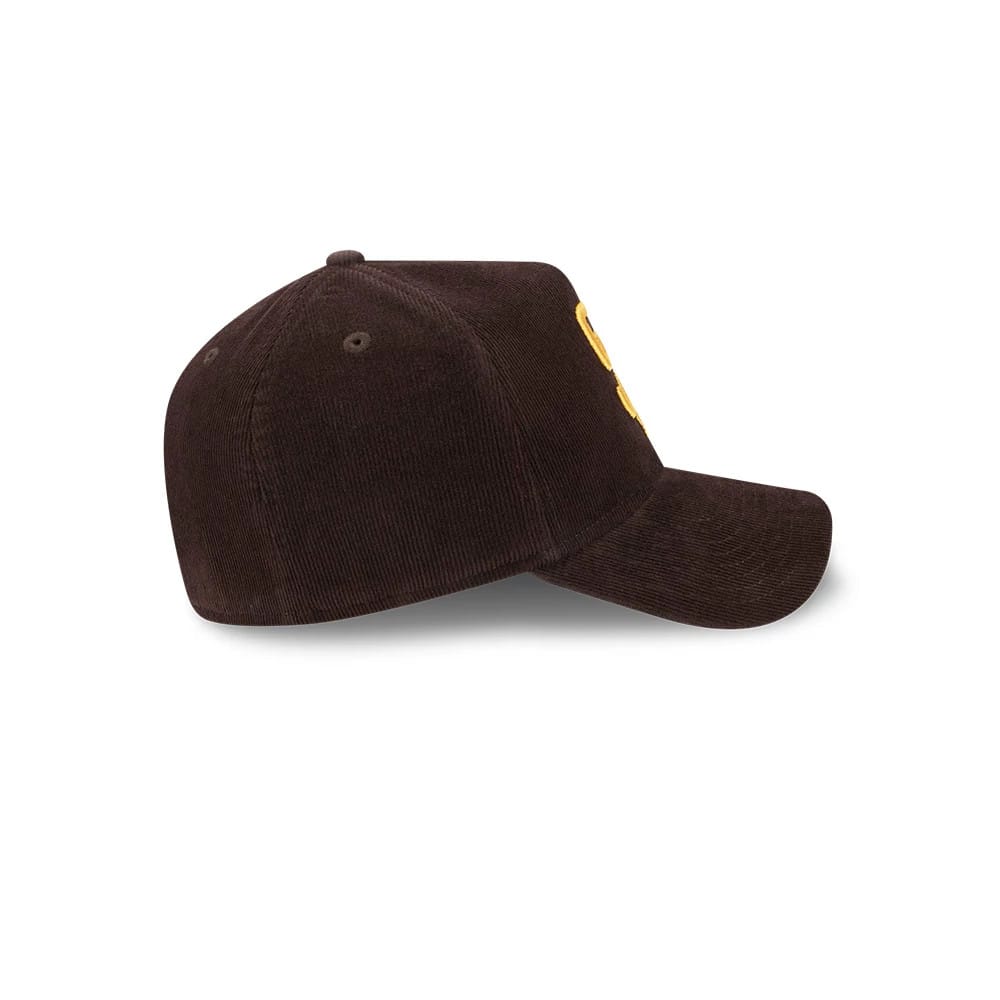Padres MLB Snow Wash Cord Dark Brown 59FORTY A-Frame Fitted Cap