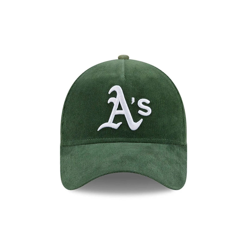 Athletics MLB Snow Wash Cord Dark Green 59FORTY A-Frame Fitted Cap