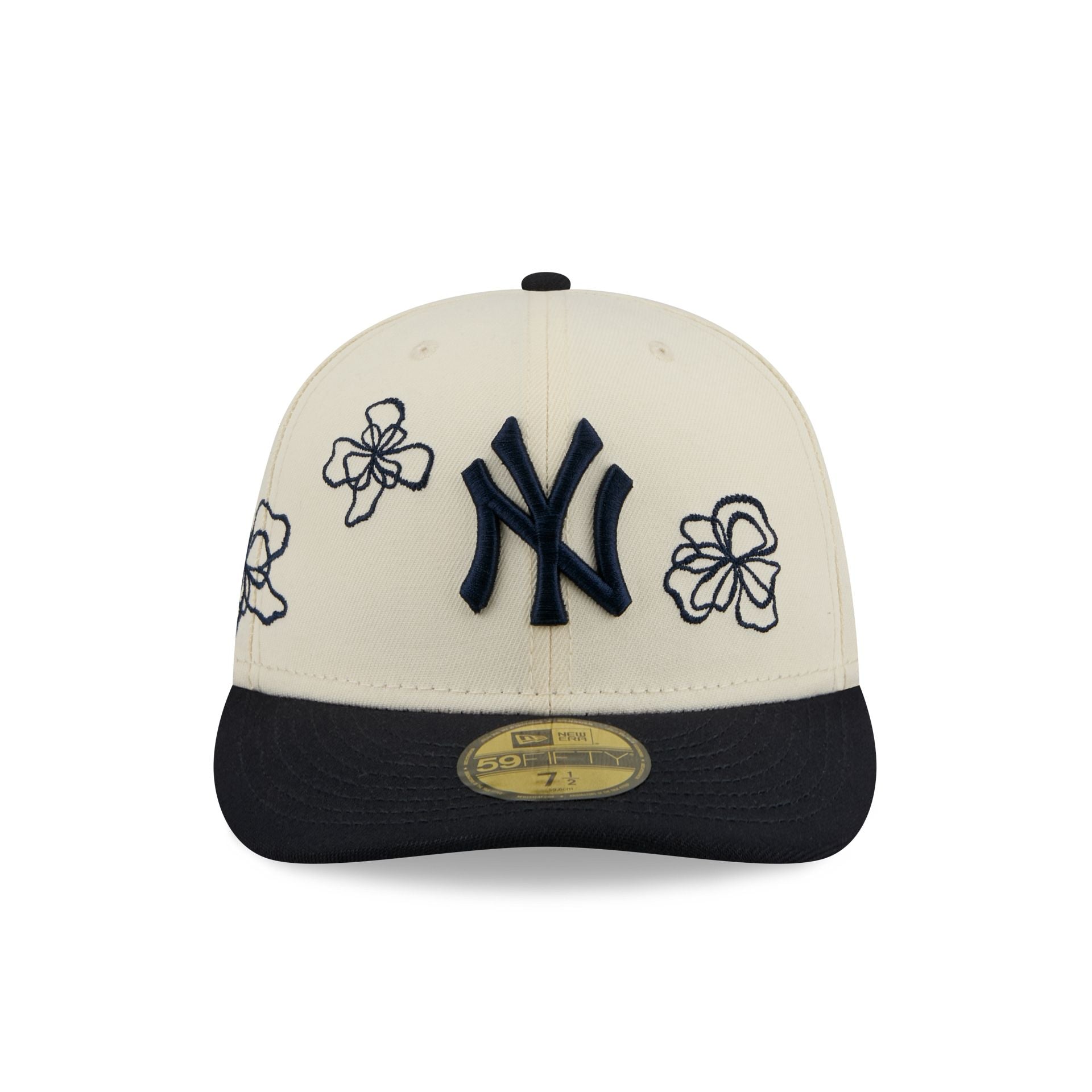 New York Yankees Floral Outline 59FIFTY Fitted Hat