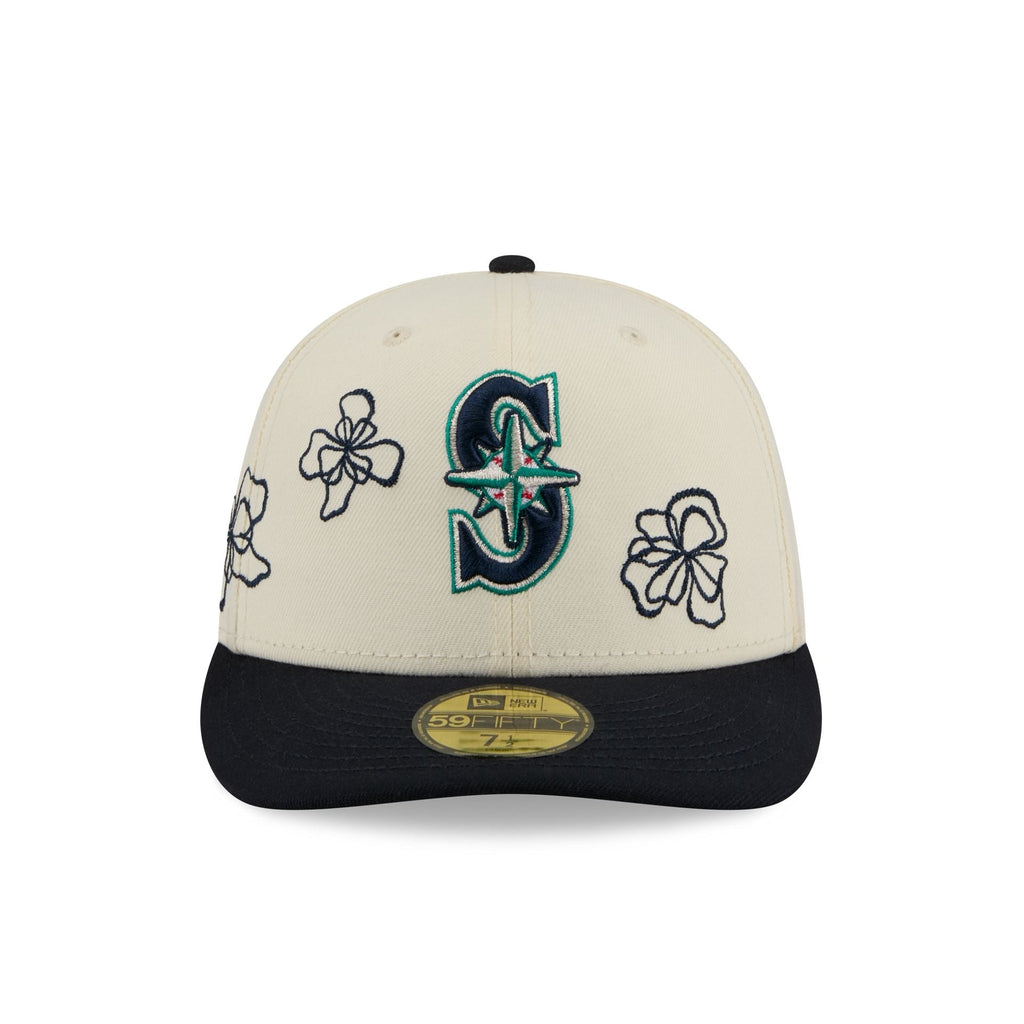 Seattle Mariners Floral Outline 59FIFTY Fitted Hat
