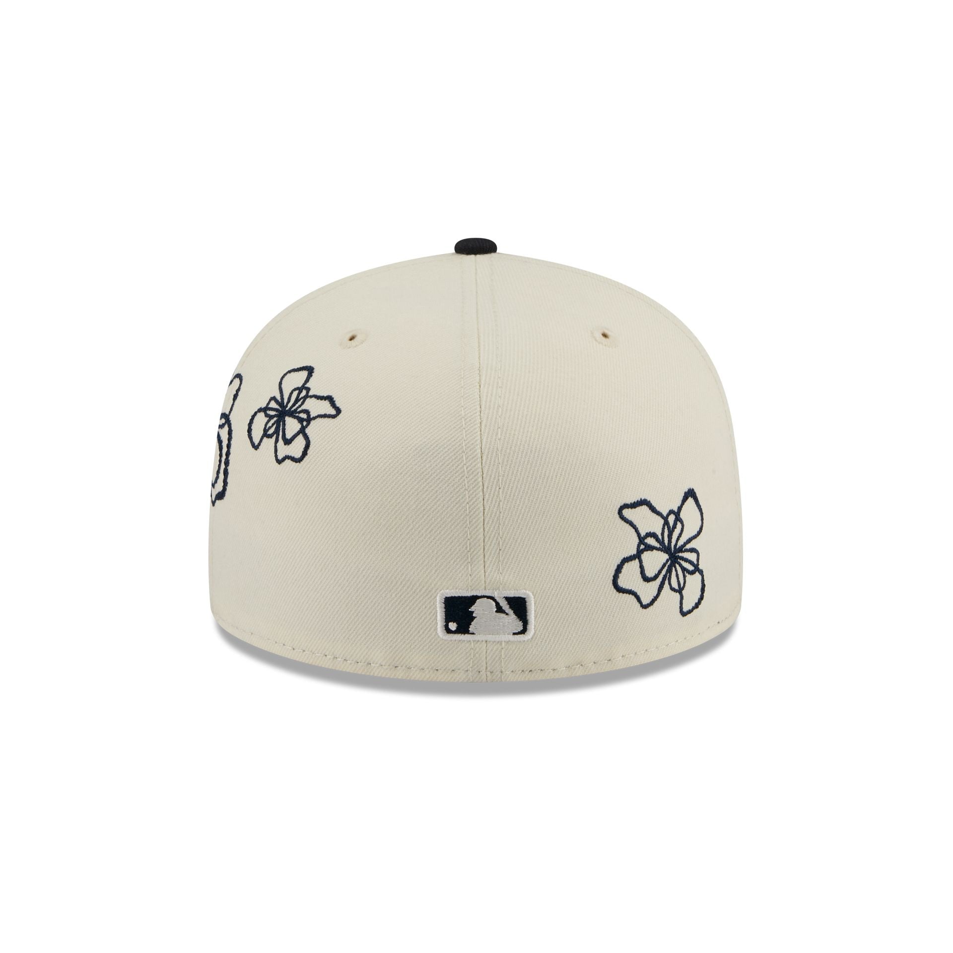 Atlanta Braves Floral Outline 59FIFTY Fitted Hat