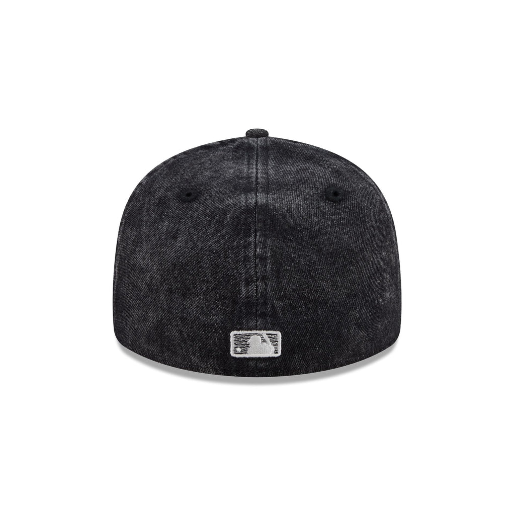 Los Angeles Dodgers Black Denim Low Profile 59FIFTY Fitted Hat