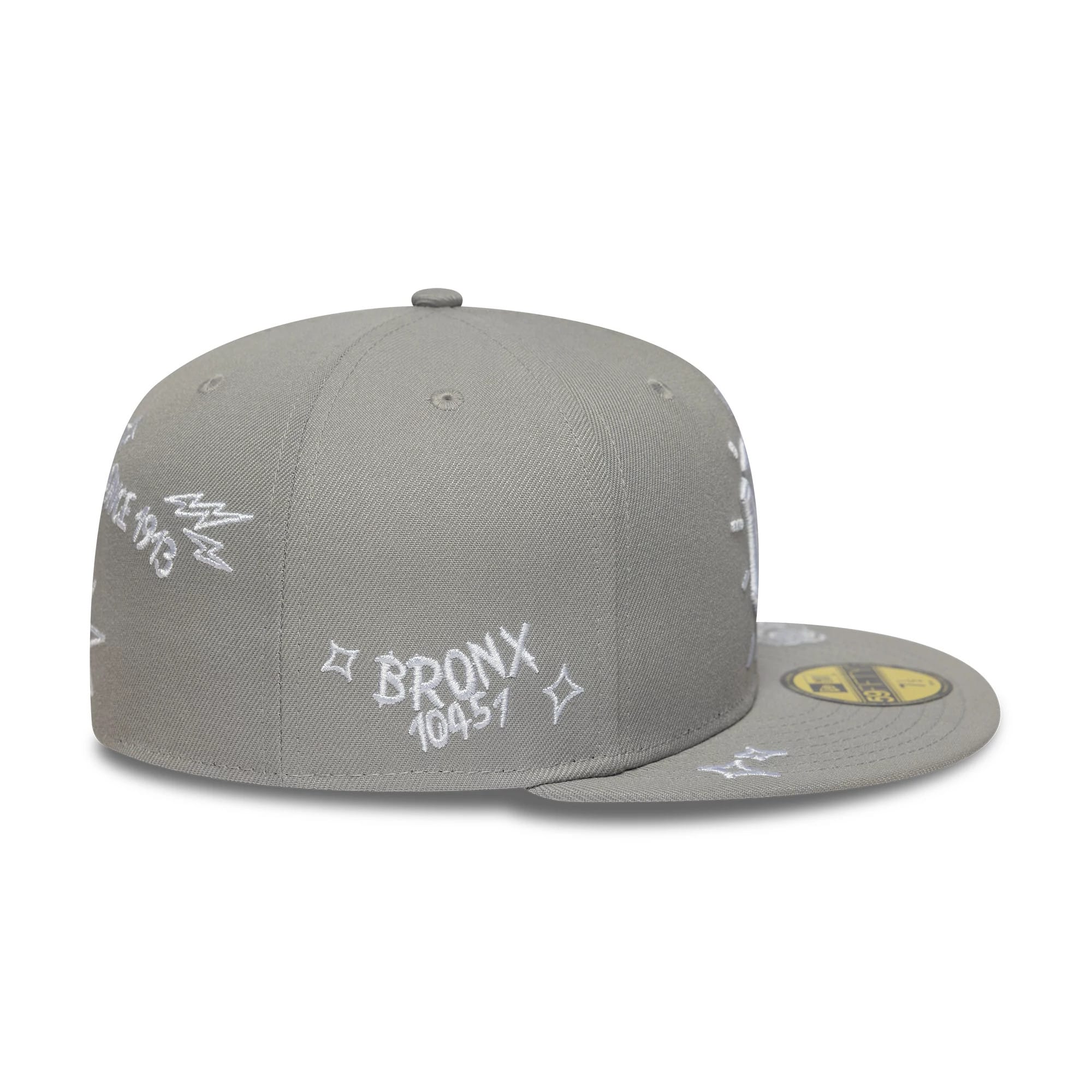New York Yankees MLB Scribble Grey 59FIFTY Fitted Cap