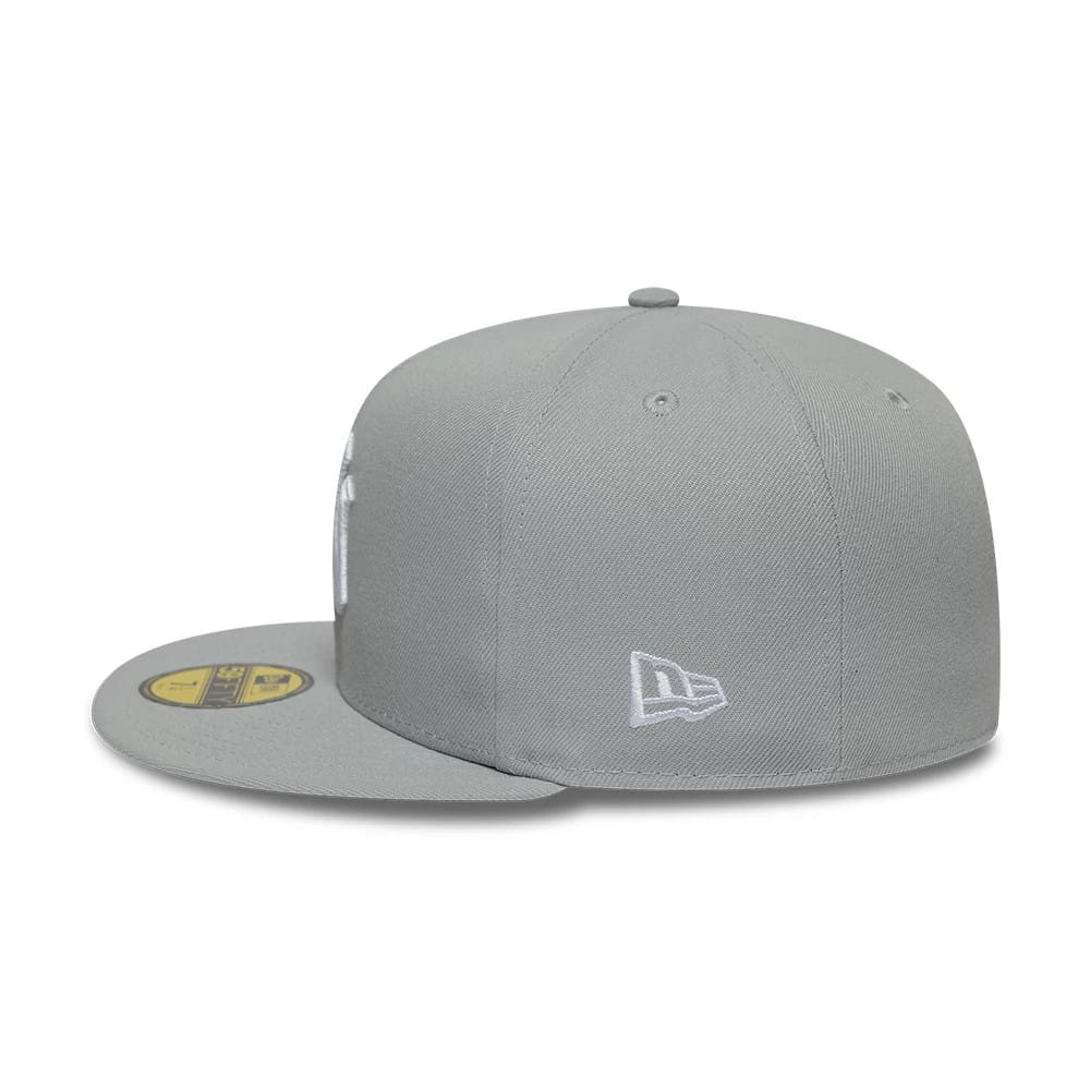 New York Yankees MLB Floral Outline Grey 59FIFTY Fitted Cap