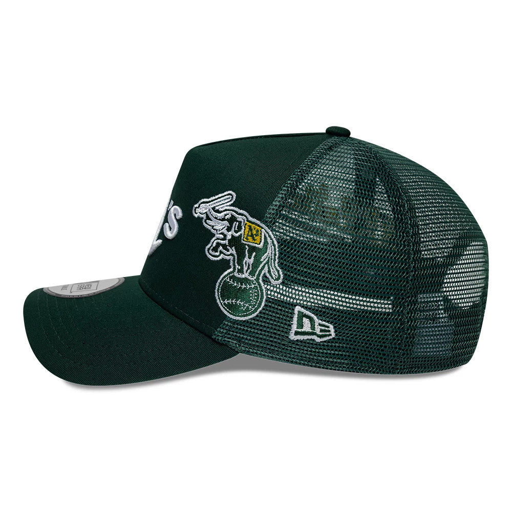 Athletics MLB Patch Dark Green 9FORTY A-Frame Trucker Adjustable Cap
