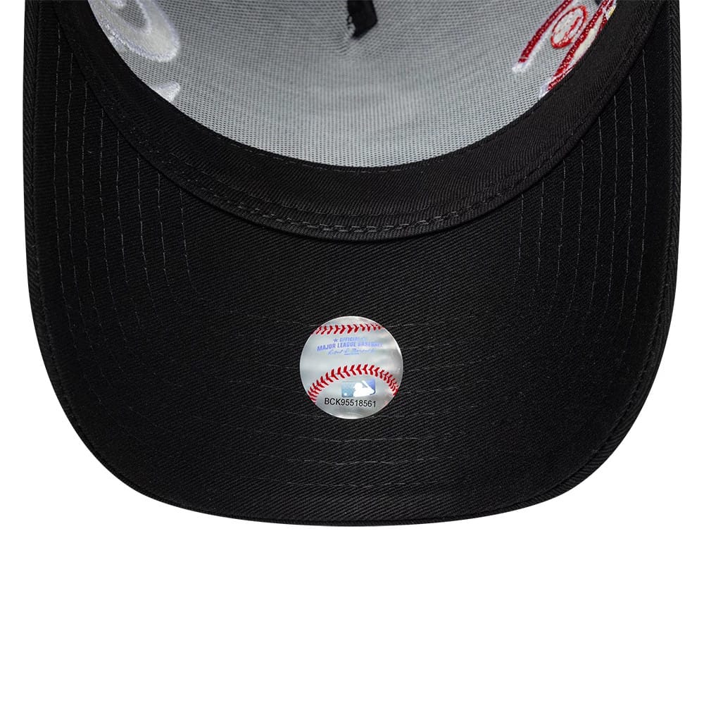 Chicago White Sox MLB Patch Black 9FORTY A-Frame Trucker Adjustable Cap