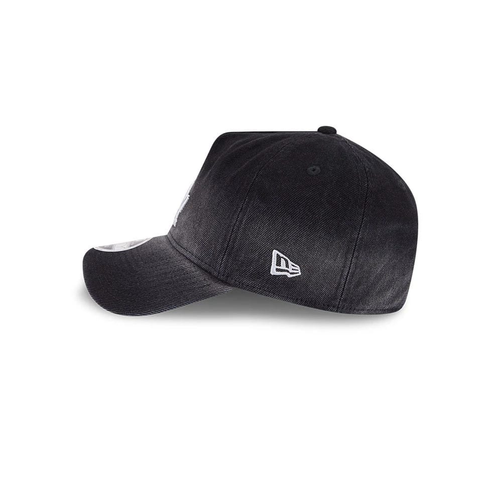 Dodgers MLB Washed Denim Black 9FORTY A-Frame Unstructured Adjustable Cap