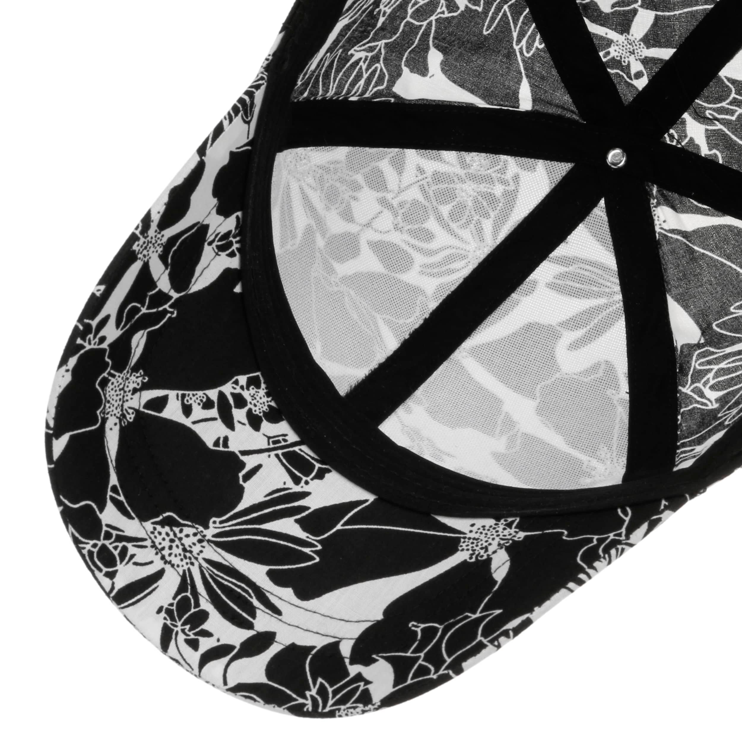 Twotone Flower Print Cap