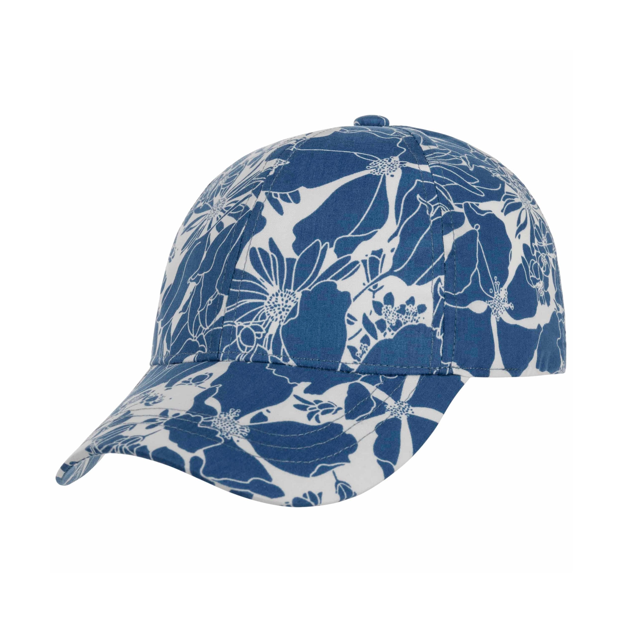 Twotone Flower Print Cap