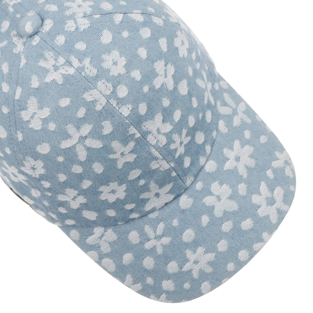 Flower Denim Cap