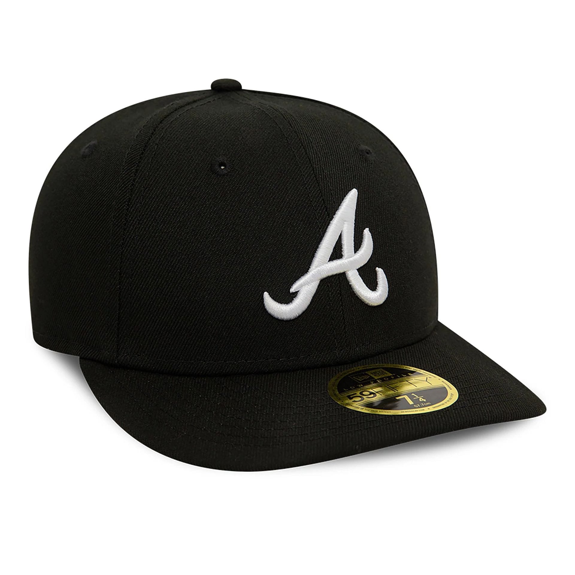 Atlanta Braves MLB Black Low Profile 59FIFTY Fitted Cap
