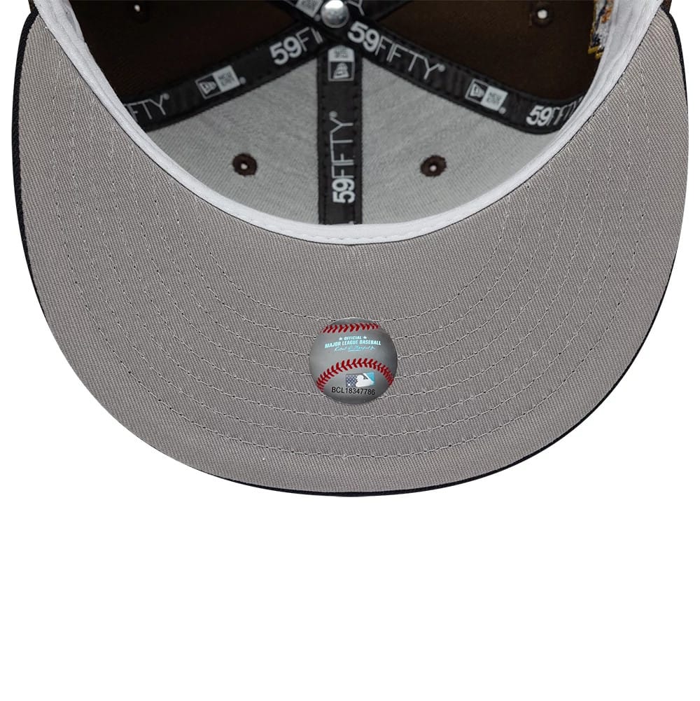 Cleveland Guardians MLB Cooperstown Dark Brown & Navy 59FIFTY Fitted Cap