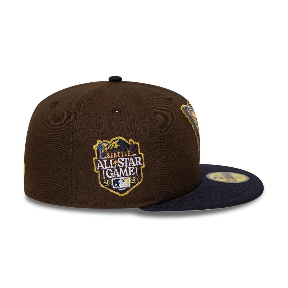 Cleveland Guardians MLB Cooperstown Dark Brown & Navy 59FIFTY Fitted Cap