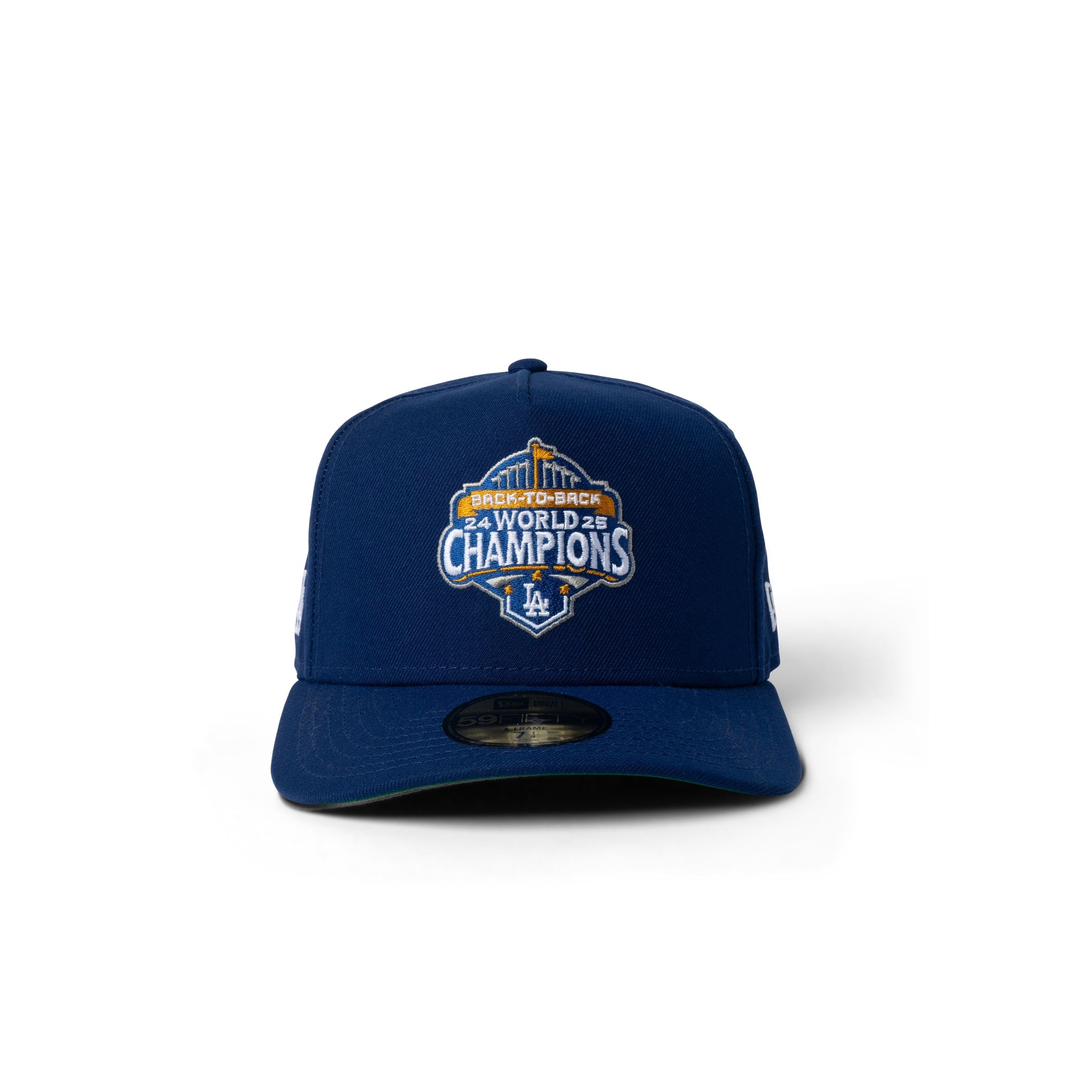 New Era Dodgers Back to Back Champions Patch 59Fifty Fitted Dark Royal